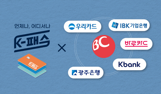 BC카드의 K-패스 고객사 및 BC바로카드. <BC카드 제공>